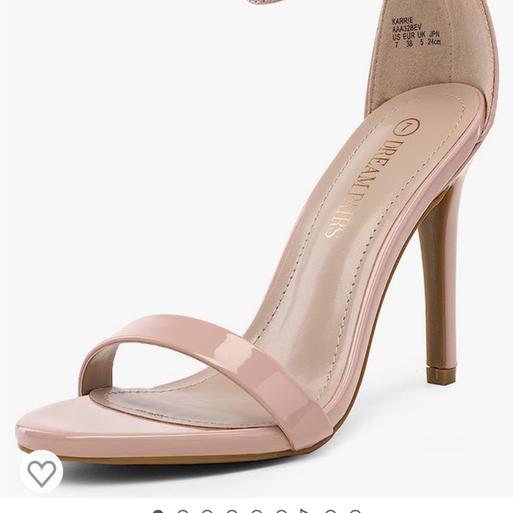 Nude patent heels-NEVER WORN - Picture 2 of 5